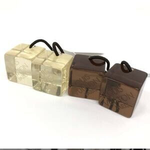 Louis Vuitton Hair Cube Set – 2 Pairs Brown & Clear